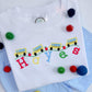 School Bus Rolling Along Embroidery Design