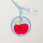 In the Hoop Bean Stitch Apple Bag Tag Machine Embroidery Design