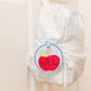 In the Hoop Bean Stitch Apple Bag Tag Machine Embroidery Design