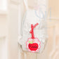 In the Hoop Bean Scallop Apple Bag Tag Embroidery Design