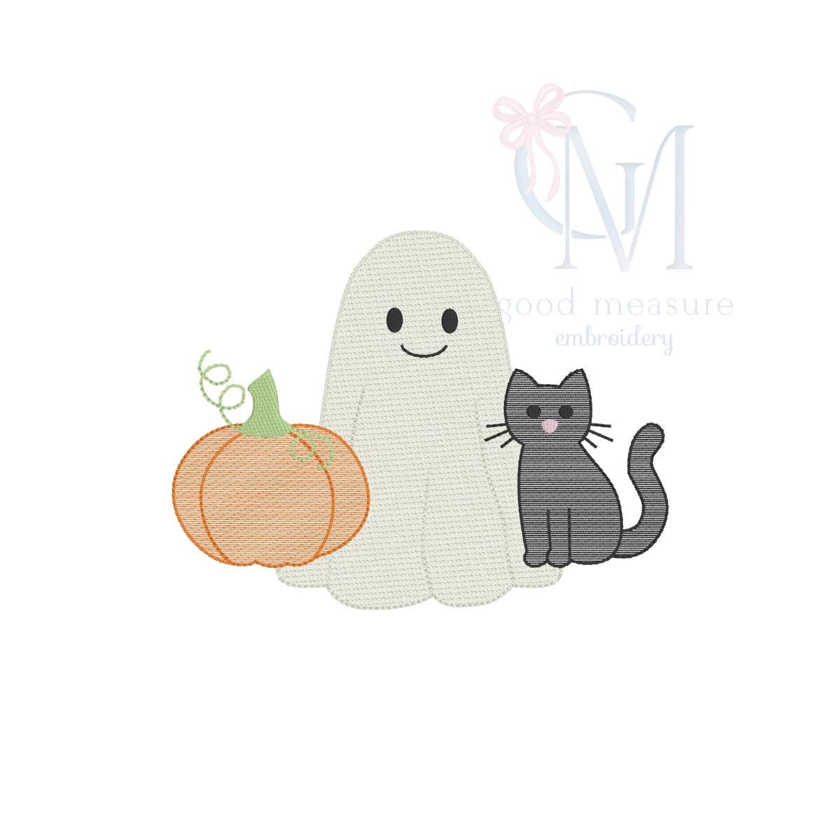 Spooky Cutie Halloween Trio Sketch Embroidery Design