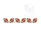 Cross Stitch Footballs Embroidery Design
