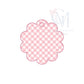 In the Hoop Bean Scallop Bag Tag Embroidery Design