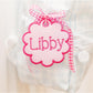 In the Hoop Satin Scallop Tag Embroidery Design
