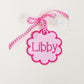 In the Hoop Satin Scallop Tag Embroidery Design