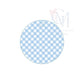 In the Hoop Bean Circle Bag Tag Embroidery Design
