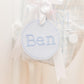 In the Hoop Bean Circle Bag Tag Embroidery Design