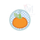 In the Hoop Satin Circle Pumpkin Bag Tag Embroidery Design