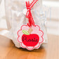 In the Hoop Bean Scallop Apple Bag Tag Embroidery Design