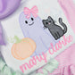 Spooky Cutie Halloween Trio with Bow Sketch Embroidery Design