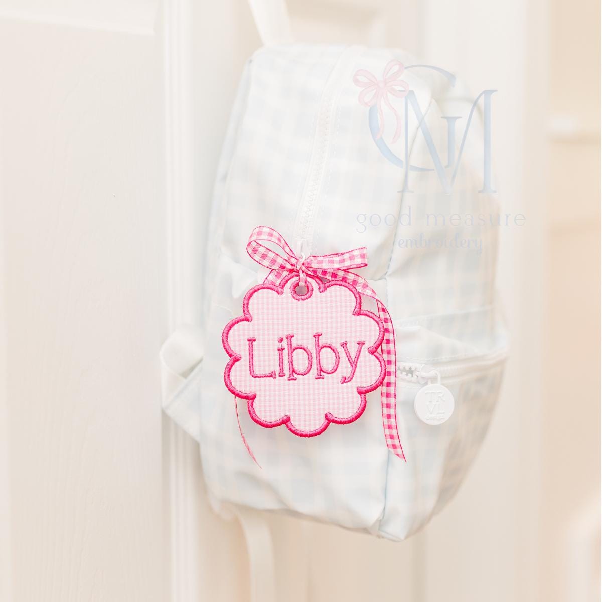In the Hoop Satin Scallop Tag Embroidery Design