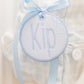 In the Hoop Satin Circle Bag Tag Embroidery Design