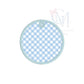 In the Hoop Satin Circle Bag Tag Embroidery Design