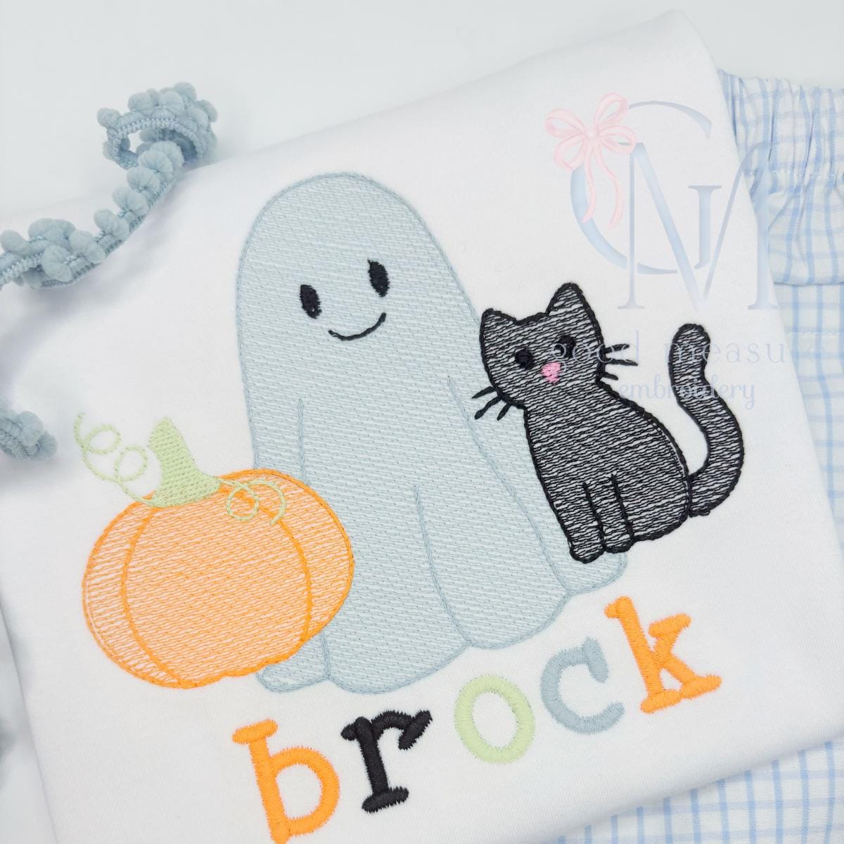 Spooky Cutie Halloween Trio Sketch Embroidery Design