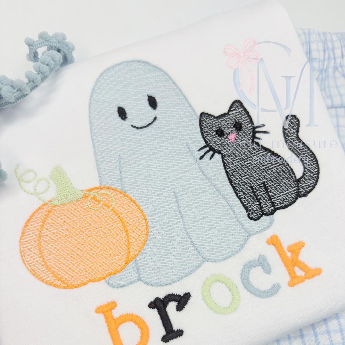 Spooky Cutie Halloween Trio Sketch Embroidery Design