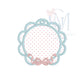In the Hoop Satin Bow Circle Ornament Embroidery Design