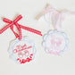 In the Hoop Satin Bow Circle Ornament Embroidery Design