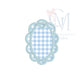 In the Hoop Satin Scallop Oval Ornament Embroidery Design