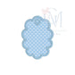 In the Hoop Scallop Oval Ornament Embroidery Design