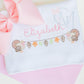 Turkey Leaf Garland Girly Sketch Machine Embroidery Design
