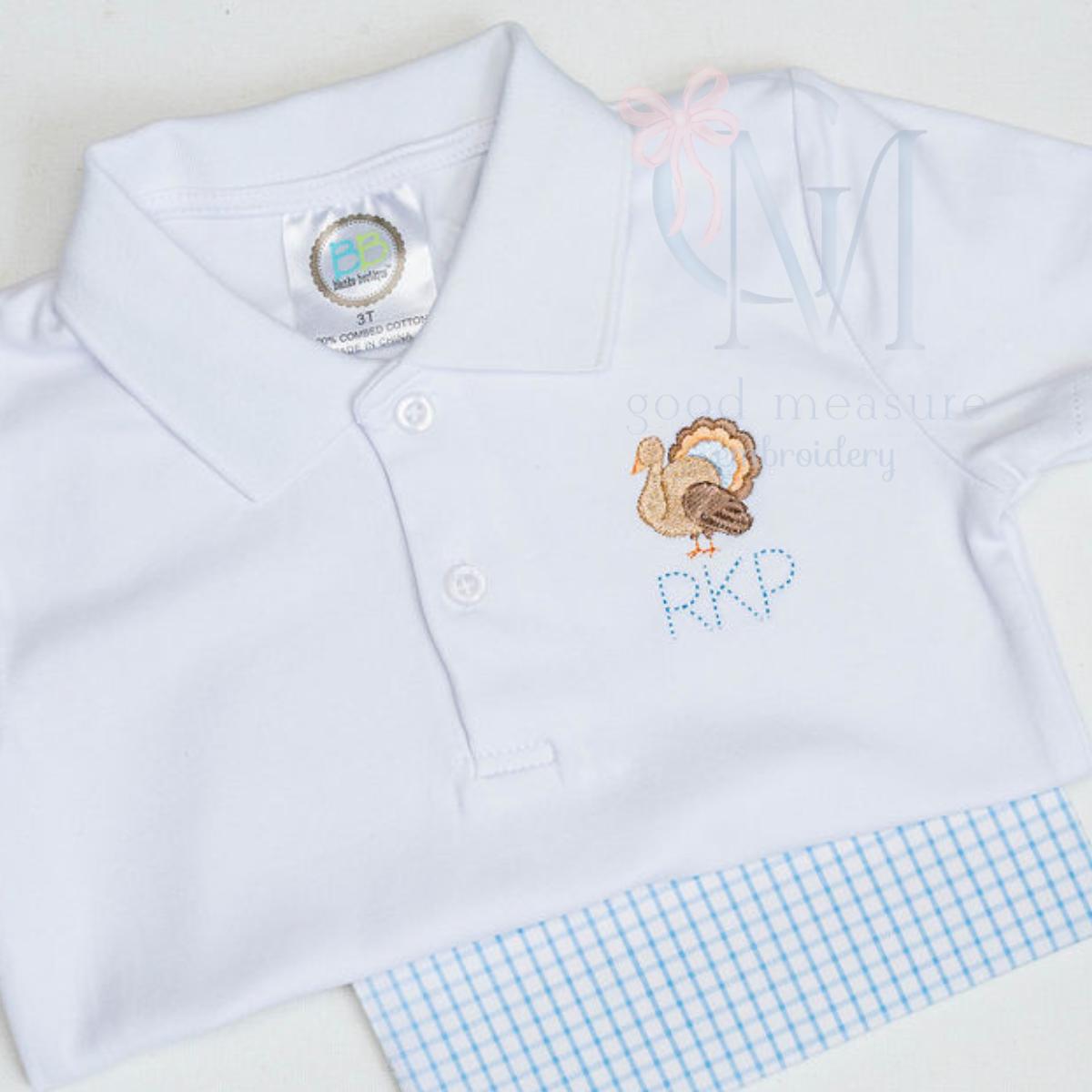 Mini Fill Turkey Machine Embroidery Design