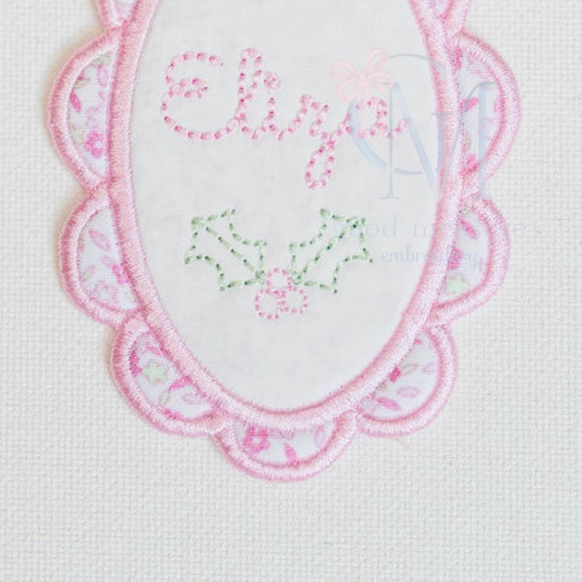 Vintage Stitch Mini Holly Berries Embroidery Design