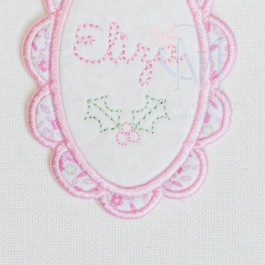 Vintage Stitch Mini Holly Berries Embroidery Design