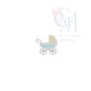 Mini Fill Tiny Baby Carriage Embroidery Design