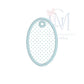 In the Hoop Satin Oval Ornament Tag Embroidery Design
