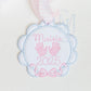 In the Hoop Satin Bow Circle Ornament Embroidery Design