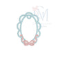 In the Hoop Satin Bow Oval Ornament Embroidery Design