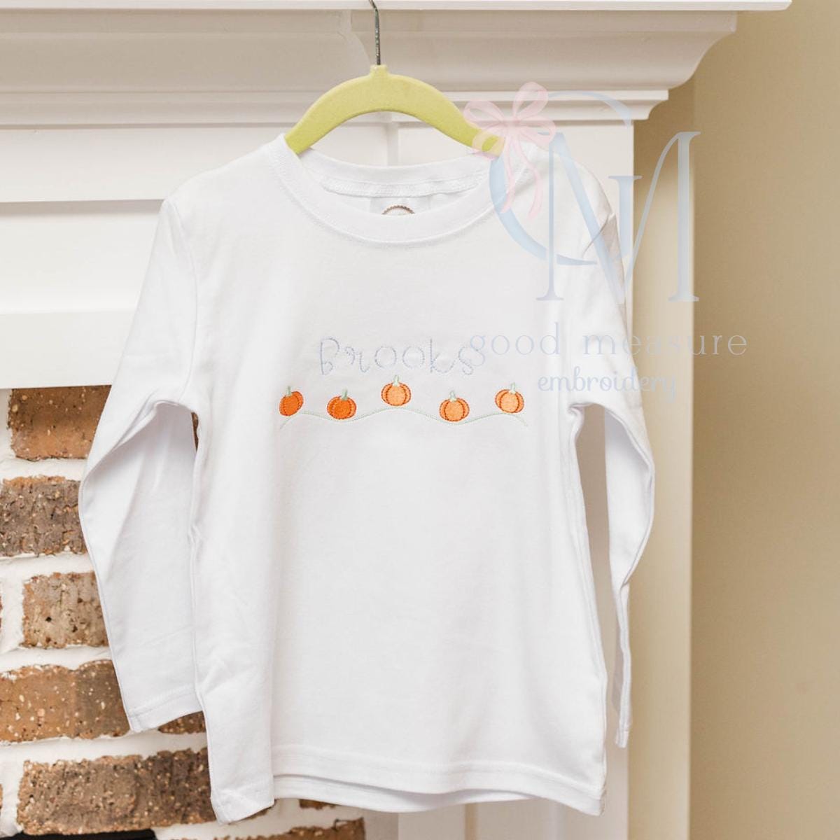 Pumpkins Rolling Hills Machine Embroidery Design