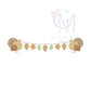 Turkey Leaf Garland Sketch Machine Embroidery Design