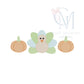Turkey Pumpkin Sketch Trio Machine Embroidery Design