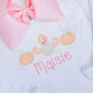 Turkey Pumpkin Girly Sketch Trio Machine Embroidery Design