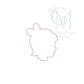 Vintage Stitch Baby Girl Silhouette Embroidery Design