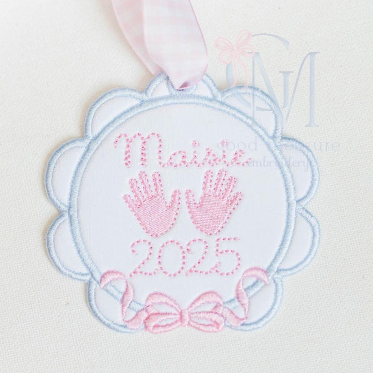 Mini Fill Baby Hand Print Embroidery Design