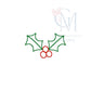 Vintage Stitch Mini Holly Berries Embroidery Design